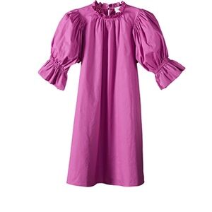 Who What Wear Ruffle Neck Mini Dress in Size XL